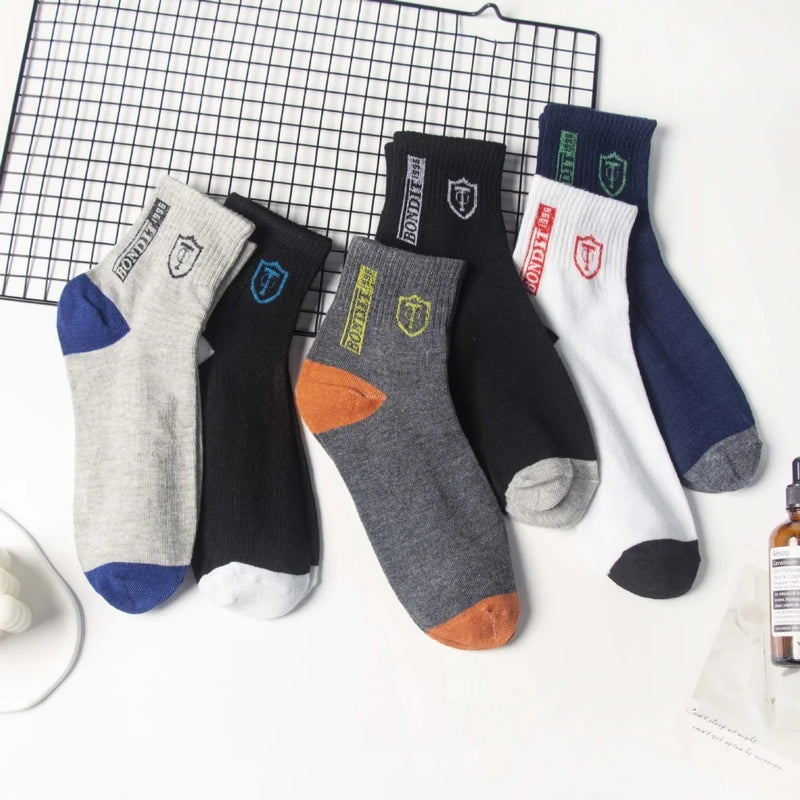 10对 Breathable Cotton Sports Stockings Men Bamboo Fiber | SAMAG