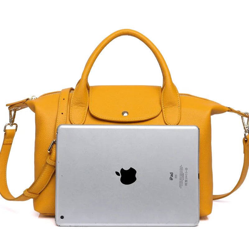 Fashion Women's Boston Bag High Quality Genuine Leather Shoulder Bag Large Capacity Crossbody Bag Designer Luxury Handbags