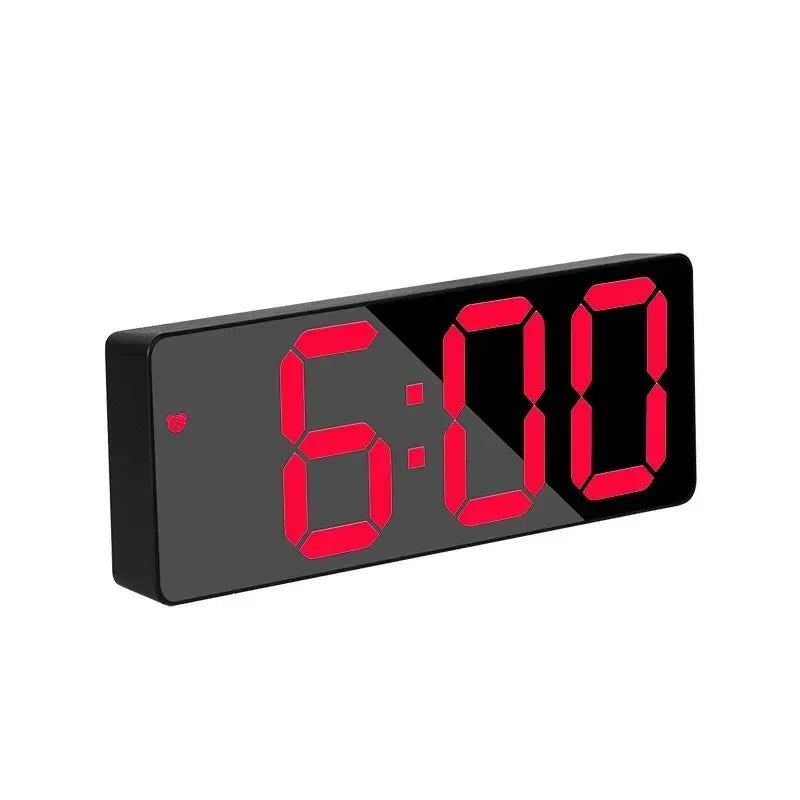 Alarm Clock Chargeable Music Digital Desk Clock Led Snooze Table Decorations Night Mode Electronic Control Voice Wall Clocks