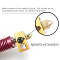 CREALITY MK8 Brass Nozzle 0.2/0.4/0.6/0.8/1.0MM Extruder - Visuel 5 | SAMAG