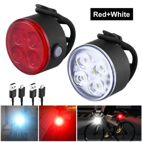 BUCKLOS Bike Lighting Front/Rear/Set Lights Bicycle Lamp Led Cycling Light Bike Lighting for Bicycle MTB Front Taillight Lantern