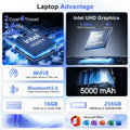 Intel 6500Y 14.1 Inch Ultra Light Laptop 2C4T 1.1GHz 3.4GHz Max 32GB RAM 2TB PCIe NVMe SSD 5000mAh Backlit Fingerprint Pro