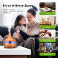 Home Wood Grain Air Humidifier Purifier Aroma Diffuser USB Ultrasonic Cool Mist Sprayer Essential Oil Fragrance