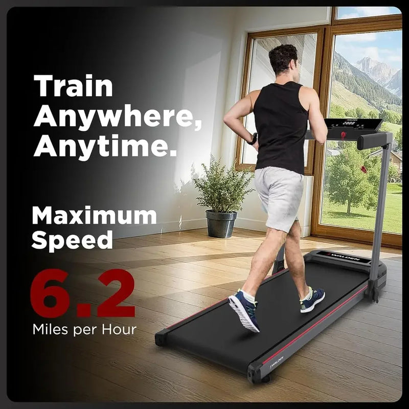 Portable Electric Treadmill with LCD Display - 6.2 Mph - View 2 | SAMAG