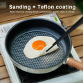304 Stainless Steel Outdoor Camping Picnic Flat Bottomed Non Stick Pan, Steak, Fried Egg, Waffle, Cooking Essentials
