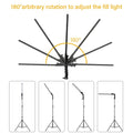 Photography Lighting Stick, LED Video Light Kit with Stand Dimmable Bi-color 3200-5500K for Live Streaming Portrait Vlog, 50W