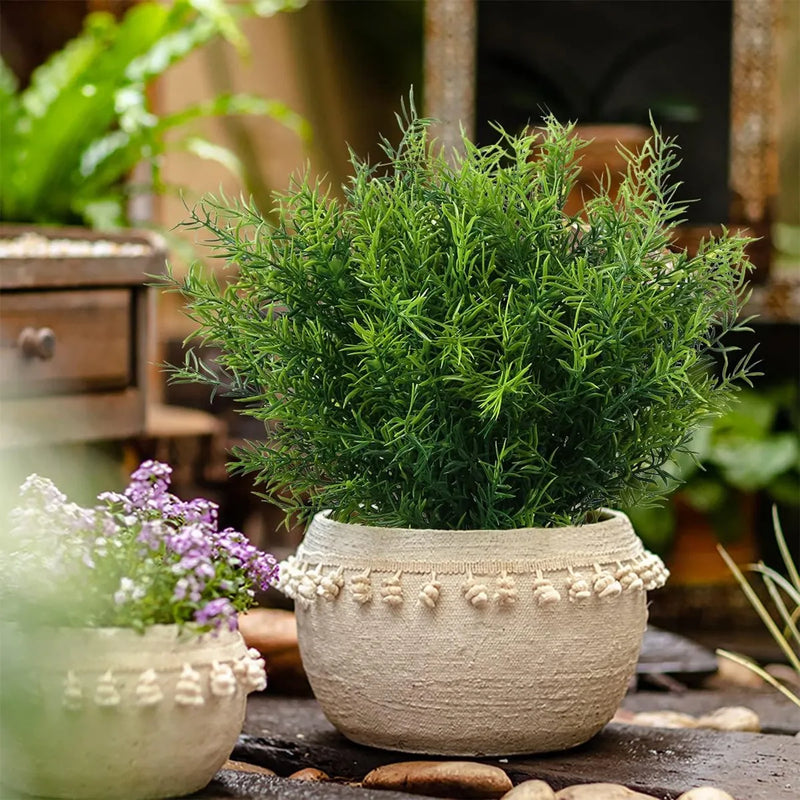 12Pcs Artificial Flowers Plastic Grass Wedding Home Outdoor Garden Vase Decora Diy Photography Props Indoor Bonsai Fake Plants