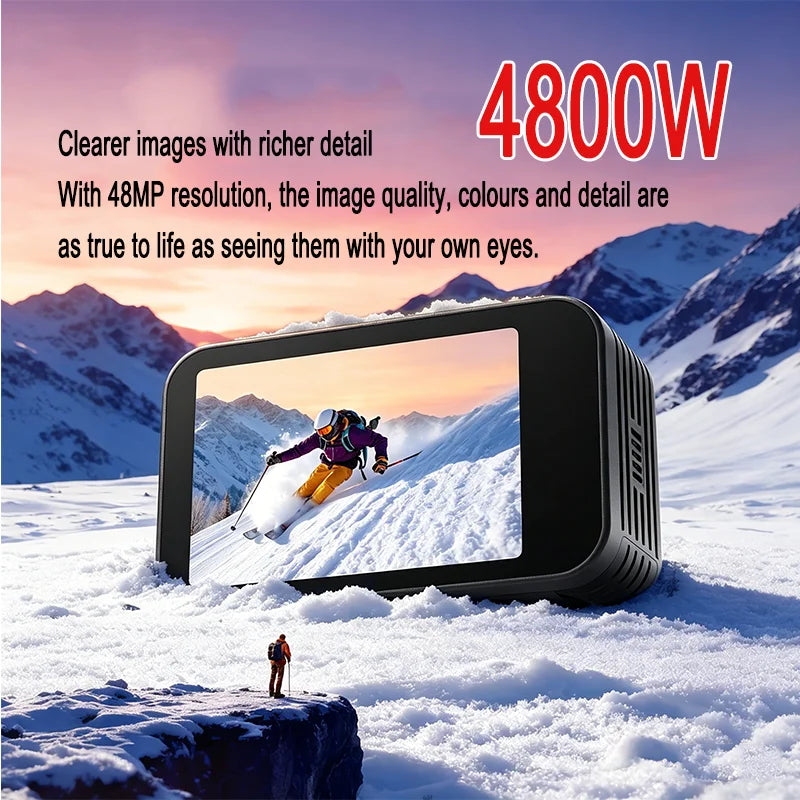 5K Action Camera 4K60fps 2.0'' Touchscreen Recording Cam Body Waterproof 6 Axis EIS Sport Camera Motorcycle Bicycle Helmet