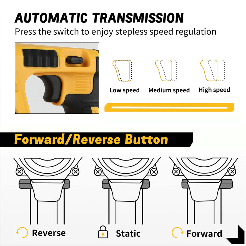 DEWALT DCH273 20V 6.0Ah Brushless SDS - Plus Rotary Hammer 2.1J 360° Handle Stepless Speed for Concrete - View 2 | SAMAG
