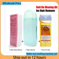 2026 Depilatory Wax Cream Hair Removal Roller Wax Heater Waxing Hot Cartridge Warmer Equipment Tool Waxing Kit Unisex Roll on