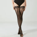 New Women's Fashion Plus Size Large Black Fishnet Lace Thigh High Stockings Non-Slip Girls Over The Knee Long Socks Female 3XXXL