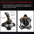 E56B PXN-2113 Flight Joystick has 12 Programmable Buttons and Vibration Function