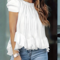 Plus size women's spring & summer simple fairy style puff | SAMAG