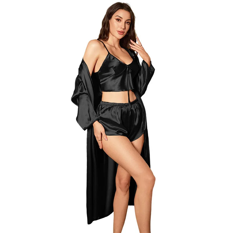 Sexy Women Pajamas Ladies Nightgowns Satin Robes | SAMAG