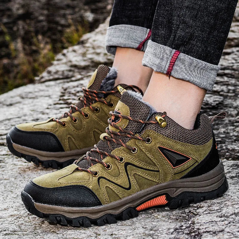 Men Hiking Shoes All-terrain Outdoor Sports Shoe Breathable Wear-resistant Mesh Non-slip Hiking Shoe Outdoor Man Cycling Shoes