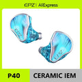 EPZ P40 Star Trails PZT Ceramic In-Ear Earphone HiFi Monitoring Wired Earphone 2DD+1Planar Hybrid Drivers Detachable IEMs Cable