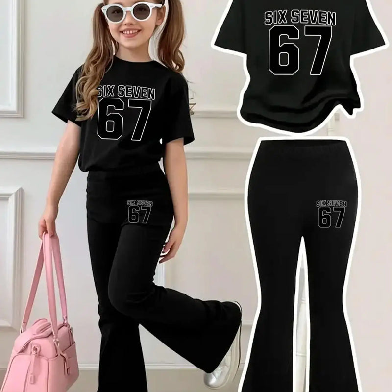 Children's Clothing Girls' Short - Sleeve Set for Ages - View 6 | SAMAG