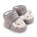 Autumn Winter Boots Baby Girl Boys Winter Warm Shoes Solid Fashion Toddler Fuzzy Balls First Walkers Kid Shoes 0-18M