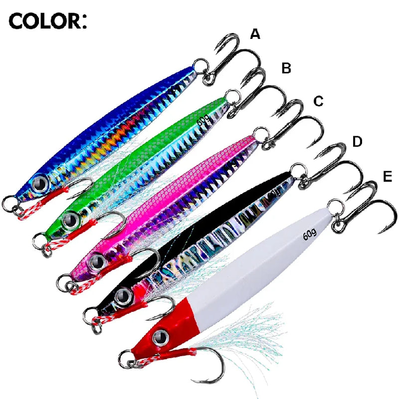 3D Eyes Metal Jig Lure 10g 15g 20g 30g 40g 60g Bionic | SAMAG