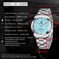 Benyar luxury brand sand particle size 40mm mechanical watch 316L stainless steel 5Bar waterproof men's automatic watch