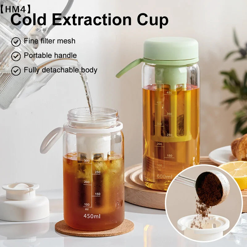 Cold Brew Coffee Pot High-capacity Espresso Filter Bottle Cold Brewing Pot Portable Iced Brew Coffee Maker Juice Coffe Kettle