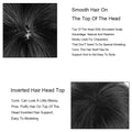 Brown Short Straight Synthetic Wig Middle Part Fluffy Anime Game Cosplay Heat Resistant Wig for Daily Party