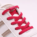 New 1Pair/3Pair Metal Lock Shoe Laces for Sneakers Elastic Stretch No Tie Shoelaces Casual Shoes Running Shoes