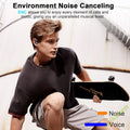 75Hrs Bluetooth 5.3 Earphones IP7 Waterproof Wireless Headphones with ENC Noise Cancelling Mic Deep Bass For Sports Workout Gym