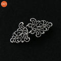 1 Pair Vintage Sweater Swirl Clip Cape Cloak Clips for Dress Retro Cardigan Clip Shawl Clasp Shirt Button Clip for Girl Women