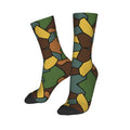Custom Cute Military Camo Camouflage Army Socks Women Men Warm 3D Printing  Sports Basketball Socks
