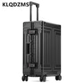 KLQDZMS 20'24'26'29 Inch Business Trolley Case All Aluminum Magnesium Alloy Boarding Case Large Capacity Universal Wheel Luggage