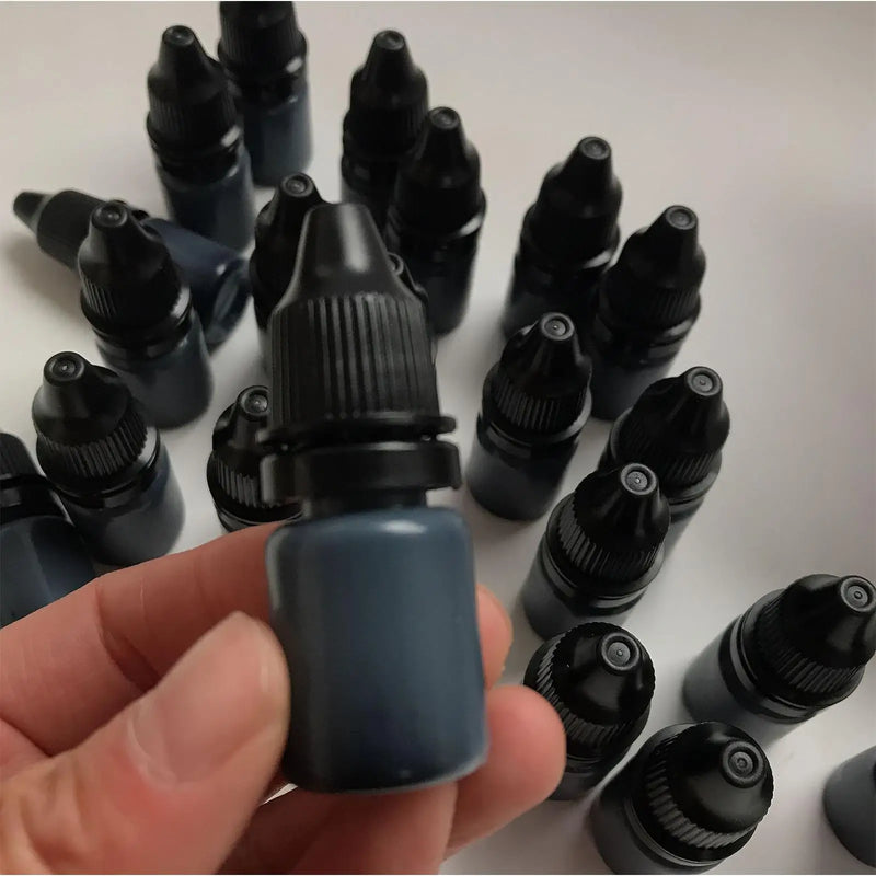 10ml Textile Stamp Oil Refill 3pieces Special Fabric Waterproof Printing Ink For Sign Name In Children Clothes Wash No Fade