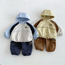 1-6Y Kids Casual Sets And Outfits Boys Color-block Hooded | SAMAG