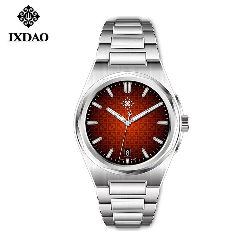IX&DAO 2026 New 37mm Warrior Men's Automatic Mechanical Watch PT5000 Movement Sapphire Stainless Steel Waterproof 10Bar BGW9
