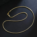 ALIZERO 18K Gold 2mm Snake Chain Necklaces 16/18/20/22/24/26/28/30 Inches Women Men Fashion Fine Jewelrys - Visuel 2 | SAMAG