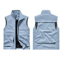 2026 Summer Men Outdoor Waterproof Quick Drying Cargo 6XL Vests Male Thin Mesh Breathable Waistcoats Climbing Sleeveless Jackets