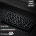 AJAZZ AK820/Pro Wireless Mechanical Keyboard Bluetooth 5.1 2.4G USB-C Wired Hot Swappable RGB Gaming Keyboard Gasket Mount with