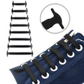 New Silicone Shoe Laces Elastic No Tie Shoelaces 16 PCS for Sneakers Quick Put on And Take Off Safety Lazy Shoe Lace Accessories