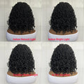 14 Inch Synthetic Hair Curly Dreadlock Wig Full Lace Faux Locs Wig With Baby Hair Curly Braided Wig For Women Twist Braid Wigs