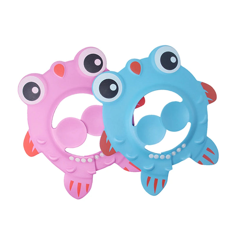 Cute Animal Shower Cap Safety Eye Protection Ear Protection Lightweight Cute Cartoon Baby Bath Protective Cap Shampoo Bath Care