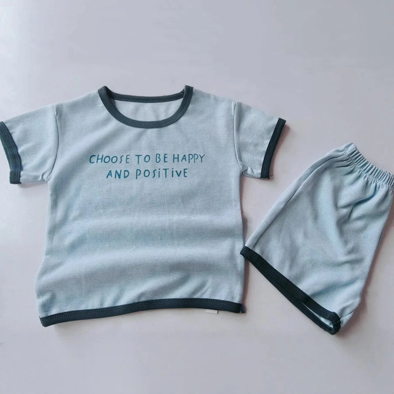 TZ2618 Korean Style Summer Kids' Clothing Set Unisex Baby | SAMAG