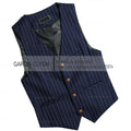 Mens Suit Vest 1920s Mens Vest Slim Fit Formal Business Gangster Waistcoat Striped Tops Cropped Tank Tops 2024 Vests