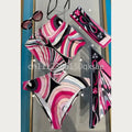 Women's Scarf Swimsuits with Letter Signature Logo Lady | SAMAG