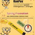 KANPAS Basic and Beginner's Orienteering thumb compass, Orienteering Primary Compass, MA-40-FS, Durable Sport Compass