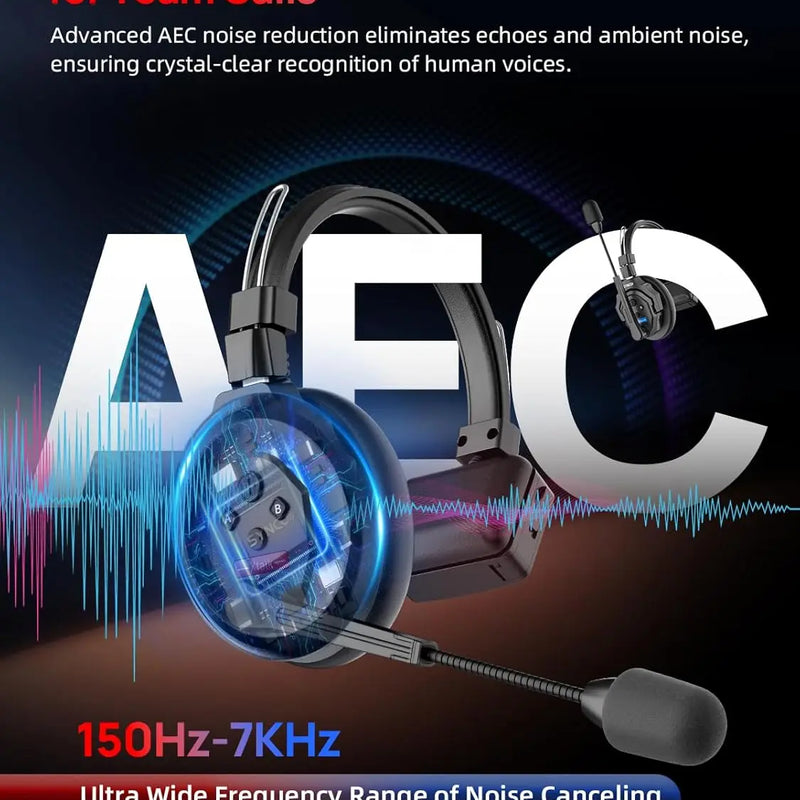 SYNCO XTALK X2 X5 2.4G Wireless Intercom Headset System 2-Person 350M 1148FT 24H Working Time Noise Reduction for Video Shooting