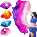 Belly Dance Veils Light Texture Gradient Color Veil Shawls 250cmx120cm Latin Belly Dance Shawls Costumes Accessories