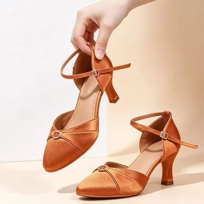 Latin Dance Shoes for Women Silk Diamond Modern National | SAMAG