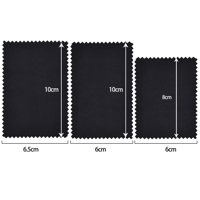 10x6.3cm/8x8cm/8x6cm 50pcs Silver Clean Polishing Cloth Soft Wipe Wiping For Necklaces Rings Jewelry Tool - Visuel 6 | SAMAG