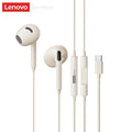 Lenovo YF02 Wired Gaming Headphones 3.5mm/Type-C For Mobile Phones  Computers And More HiFi Sound Music Wired Earphones With Mic