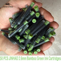 50/12 PCS JINHAO 12 Colors 2.6mm/3.4mm Fountain Pen Ink Cartridges For Majohn Hongdian Stationery School Office Supplies